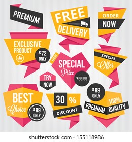 Premium Vector Sale Badges and Labels