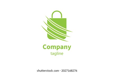 Premium vector shopping bag logo, icon design