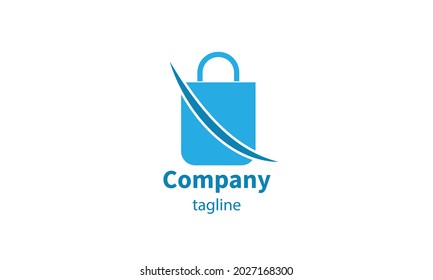Logotipo de la bolsa de compras para vectores premium, diseño de iconos