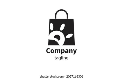 Premium vector shopping bag logo, icon design