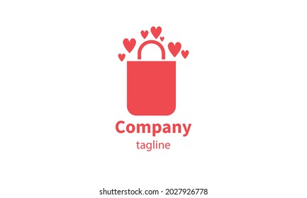 Premium vector shopping bag logo, icon design