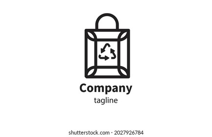 Premium-Vektorbeutel-Logo, Symboldesign