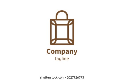 Logotipo de la bolsa de compras para vectores premium, diseño de iconos