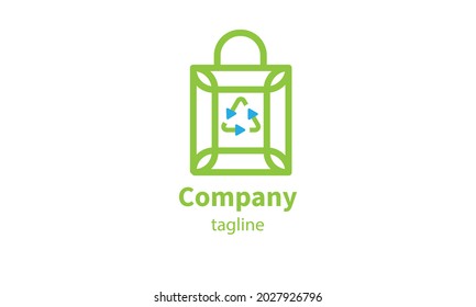 Premium vector shopping bag logo, icon design