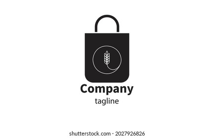 Premium vector shopping bag logo, icon design