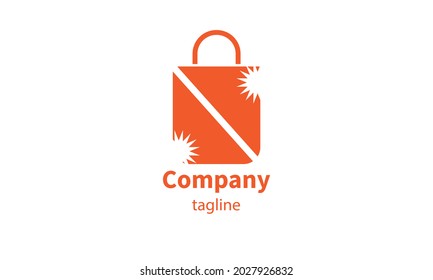Premium vector shopping bag logo, icon design