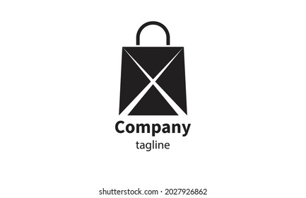 Premium vector shopping bag logo, icon design