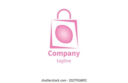 Logotipo de la bolsa de compras para vectores premium, diseño de iconos