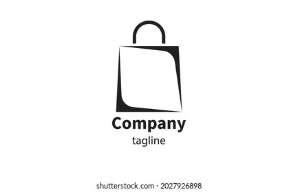 Premium vector shopping bag logo, icon design