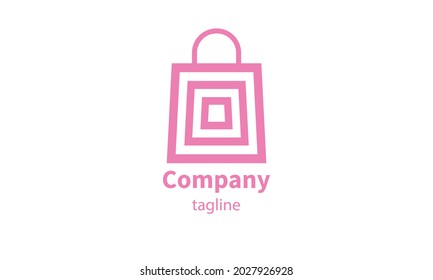 Premium vector shopping bag logo, icon design