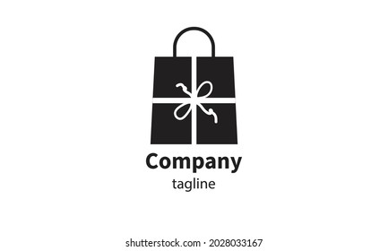 Logotipo de la bolsa de compras para vectores premium, diseño de iconos