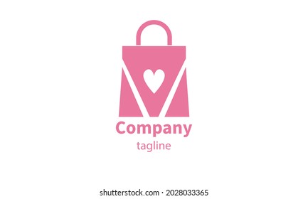 Premium vector shopping bag logo, icon design