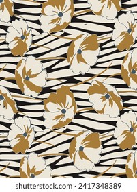 Premium vector solid natural saamless paattern textile and wrapping paper design allover, digital image printing factory  