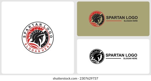 Premium vector| Spartan logo design | soldier logo design 