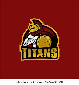 premium vector spartan mascot esport logo design