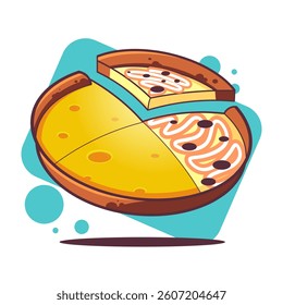 Premium vector of sweet martabak, a traditional Indonesian snack. 
Read about egg martabak on my Instagram.