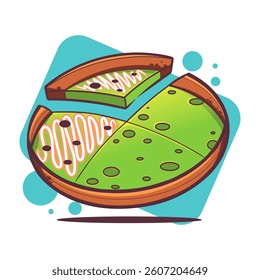 Premium vector of sweet martabak, a traditional Indonesian snack. 
Read about egg martabak on my Instagram.