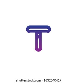 Premium Vector T Logo design. Beautiful Logotype design for luxury company branding