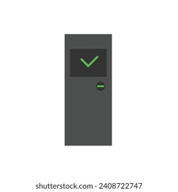 Terminal vectorial premium para un sitio web o empresa de marketing. 