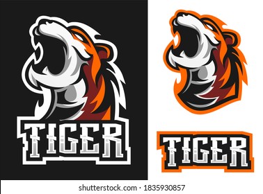 premium vector tiger mascot esport logo design