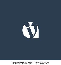 Premium Vektorillustration V Logo.Schönes Minimalist Logotype Design für Branding,Elegantes Identitätsdesign.