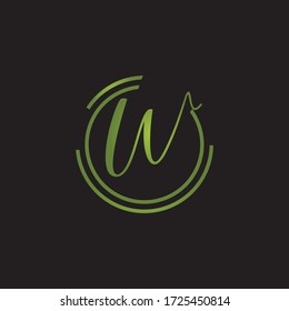Premium Vector W Letter Logo.Beautiful Minimalist Logotype design for branding,Elegant identity design.
