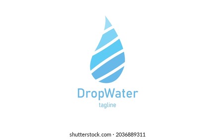 Premium vector waterdrop logo design