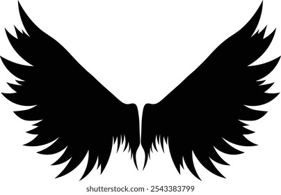 Premium Vector | Wings icon vector illustration wings design vector wings black and white