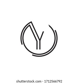Premium Vector Y Letter Logo.Beautiful Minimalist Logotype design for branding,Elegant identity design.
