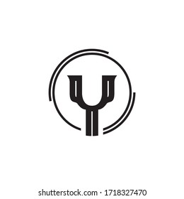Premium Vector Y Letter Logo.Schönes minimalistisches Logotypdesign für Branding,Elegantes Identitätsdesign.