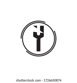 Premium Vector Y Letter Logo.Beautiful Minimalist Logotype design for branding,Elegant identity design.
