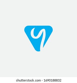 Premium Vector Y Logo.Beautiful Minimalist Logotype design for company branding.Elegant identity design.