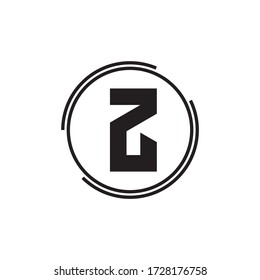 Logotipo de carta vectorial premium Z.Diseño de logotipo minimalista para marca,Diseño de identidad elegante.