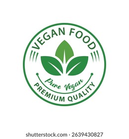 Premium Vegan Food Labels, Stamp, Stickers design