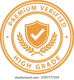 Premium verificó el ícono de Vector de la insignia de Aprobación de alta calidad.