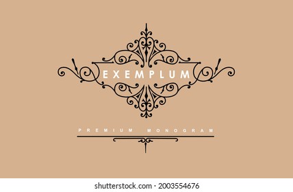 Premium Victorian monogram templates to create logos, emblems, personal monograms in a sophisticated vintage brand identity.