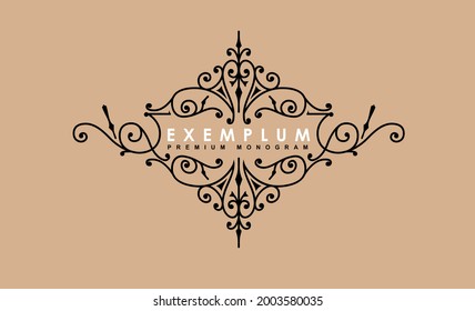 Premium Victorian monogram templates to create logos, emblems, personal monograms in a sophisticated vintage brand identity.