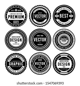 Premium Vintage Badge Design Set