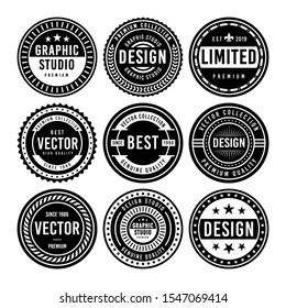 Premium Vintage Badge Design Set