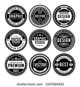 Premium Vintage Badge Design Set