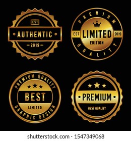 Premium Vintage Badge & Label Set