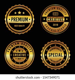 Premium Vintage Badge & Label Set