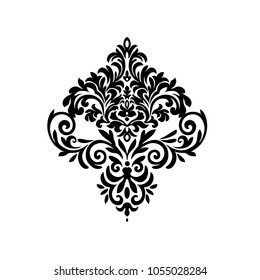 Premium  vintage baroque frame scroll ornament engraving border floral retro pattern antique style acanthus foliage swirl decorative design element filigree calligraphy - vector