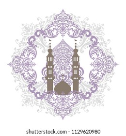 Premium vintage baroque frame scroll ornament engraving border floral retro pattern antique style acanthus foliage swirl decorative design element filigree calligraphy - vector.