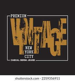 premium vintage design typography vector illustration