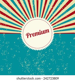 premium vintage label