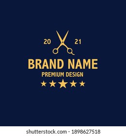 
premium vintage logo for barber shop