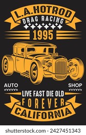 premium vintage retro car for t-shirt