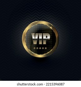 Premium VIP banner with gold elements
