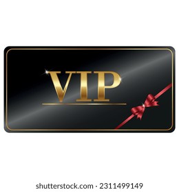 Premium VIP card with gold elements and crown